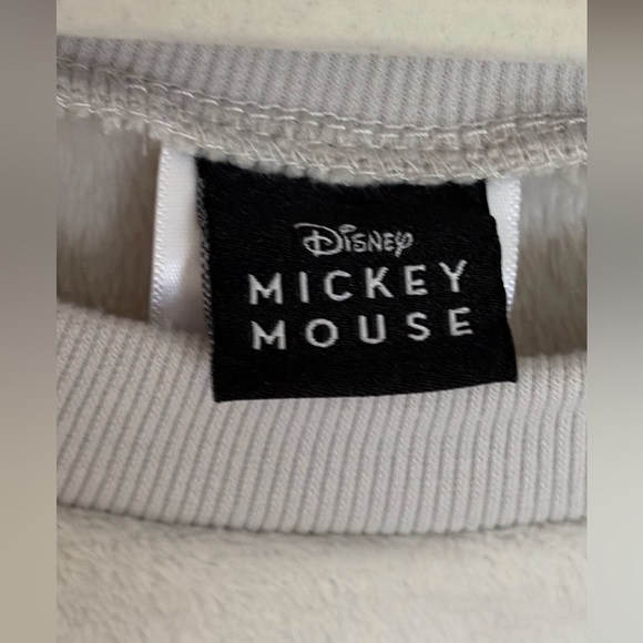 Disney Mickey Mouse Gray Fleece Sweatshirt Small - Picture 5 of 9